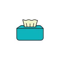 Simple graphic emphasizing a modern tissue icon design concept vector