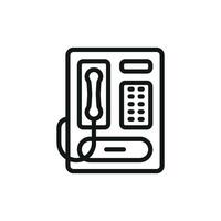 Telephone icon design inspired by cutting-edge trends and simplicity concept graphic vector