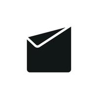 Icon representing a modern and simple bed sheet with pillow design concept in a graphic vector