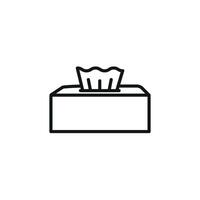 Modern concept graphic featuring a tissue icon design in simplicity vector