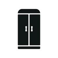 Icon concept displayed in a modern and simple cupboard book shelf graphic design vector