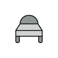 Icon concept displayed in a modern and simple bed graphic design vector