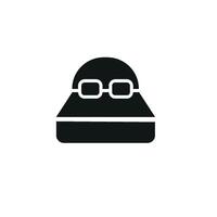 Bed icon concept revealed through a simple and modern graphic design vector