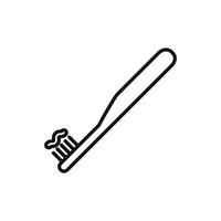 Toothbrush icon concept revealed through a modern and simple graphic design vector