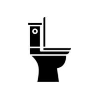 Toilet bowl icon design showcasing a simple and modern concept graphic vector