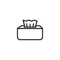 Tissue design expressed through a simple and modern icon graphic concept vector