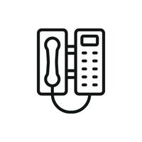 Telephone icon design reflecting modern functionality with minimalist appeal concept graphic vector