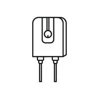 Water heater design expressed through a simple and modern icon graphic concept vector