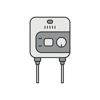 Simple graphic emphasizing a modern water heater icon design concept vector