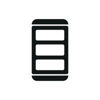 Book shelf icon design featuring a streamlined and visually appealing layout graphic vector