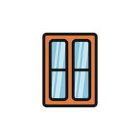 Window icon design blending traditional elements with a fresh minimalist touch concept graphic vector