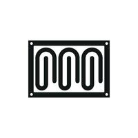 Modern graphic portraying a simple towel icon design concept vector