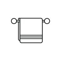 Modern towel icon presented through a simple design graphic concept vector