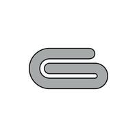 Towel design expressed through a simple and modern icon graphic concept vector