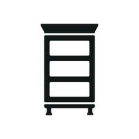 Book shelf icon design combining practicality with a chic modern flair concept graphic vector