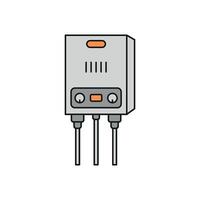 Icon design illustrating a modern and simple water heater concept graphic vector