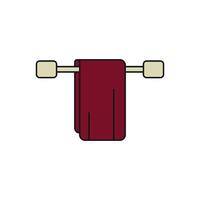 Icon concept displayed in a modern and simple towel graphic design vector