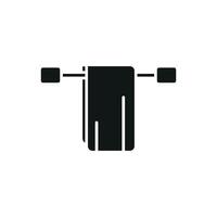 Icon design illustrating a modern and simple towel concept graphic vector