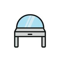 Dressing table icon graphic expressing a simple modern design concept vector