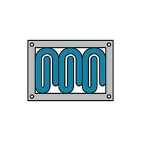 Towel icon concept revealed through a modern and simple graphic design vector