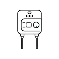 Water heater icon graphic expressing a simple modern design concept vector