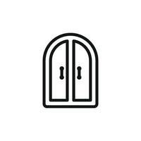 Window icon design showcasing a minimalist and clean aesthetic concept graphic vector