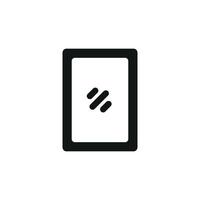 Window icon design incorporating smooth lines and dynamic structure concept graphic vector