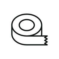 Tape icon design blending practicality with artistic simplicity concept graphic vector