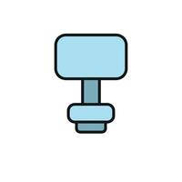 Night lamp icon design showcasing a simple and modern concept graphic vector