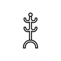 Modern concept graphic featuring a hanger icon design in simplicity vector