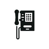 Telephone icon design with a focus on usability and modern design concept graphic vector