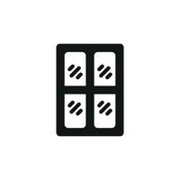 Window icon design celebrating timeless simplicity and modern sophistication concept graphic vector