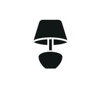 Modern concept graphic featuring a night lamp icon design in simplicity vector