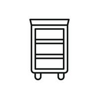 Book shelf icon design embodying modernity with a touch of classic inspiration graphic vector