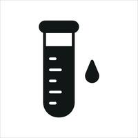 Test tube icon design inspired by contemporary scientific visuals and trends concept graphic vector