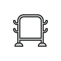 Hanger icon design showcasing a simple and modern concept graphic vector