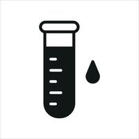 Test tube icon design crafted for a streamlined and innovative scientific look concept graphic vector