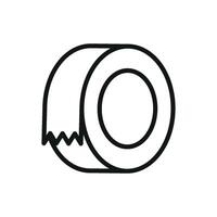 Tape icon design reflecting bold lines and a streamlined visual approach concept graphic vector