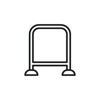 Icon design illustrating a modern and simple hanger concept graphic vector