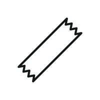 Tape icon design showcasing a sleek and minimalist aesthetic concept graphic vector