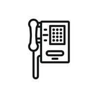 Telephone icon design combining artistic minimalism with practicality concept graphic vector