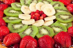 Fresh fruit cake photo