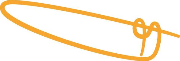 Hand drawn illustration of a rolled cigarette with a filter tied in a knot, symbolizing quitting smoking and highlighting the dangers of nicotine addiction vector