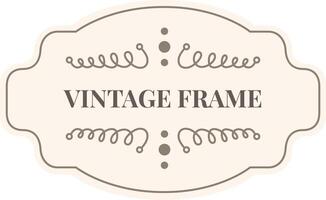 Vintage frame with elegant swirls and dots creating a sophisticated and timeless design, perfect for adding a touch of classic charm to any project vector