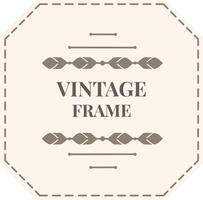 Vintage frame with leaves and dots creating an elegant design, perfect for adding a touch of classic style to invitations, announcements, or other creative projects vector