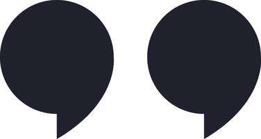 Two dark speech bubbles suggesting conversation and dialogue, symbolizing communication and the sharing of ideas in a modern, digital context vector