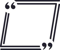 Quote frame with double lines is designed to draw attention to important text, creating visual emphasis and separating it from surrounding content, perfect for highlighting key messages vector