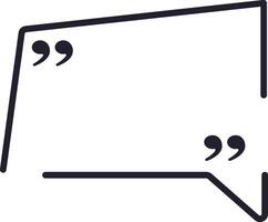 Hand drawn speech bubble featuring quotation marks offers ample space for incorporating custom text, enhancing communication visuals and fostering engaging conversations vector