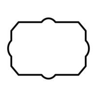 Stylized Line Frames for Custom Label vector