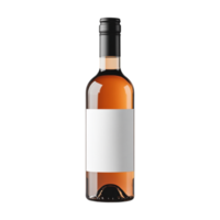 A bottle of wine with a blank label on it png